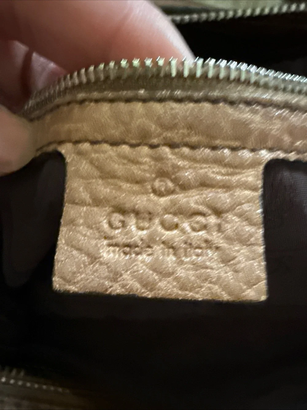 Gucci Cognac Brown Leather Shoulder Bag with Braided Strap - Picture 12 of 16
